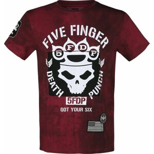 Five Finger Death Punch EMP Signature Collection Tričko cervená/cerná