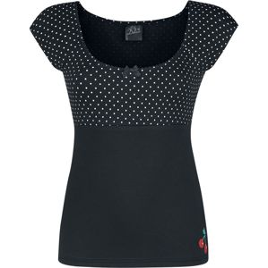 Pussy Deluxe Basic tričko Mini Dots Dámské tričko černá