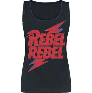 David Bowie Rebel Rebel Dámský top černá