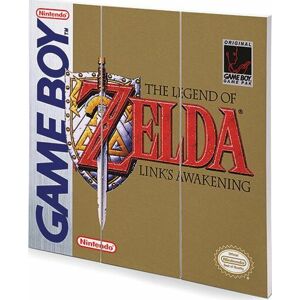 The Legend Of Zelda Game Boy Cover Drevená nástenná dekorace vícebarevný