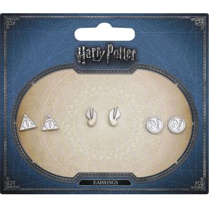 Harry Potter Symbols sada náušnic stríbrná