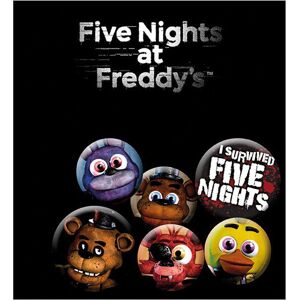 Five Nights At Freddy's Badge Pack Mix x4 Odznak vícebarevný