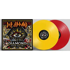 Def Leppard Diamond star halos 2-LP cervená/žlutá