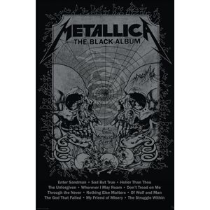 Metallica Black Album Poster plakát vícebarevný