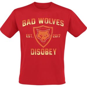 Bad Wolves Disobey Tričko červená