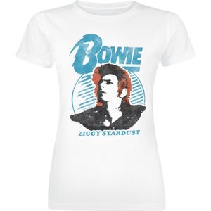 David Bowie Ziggy Stardust Orange Hair Dámské tričko bílá