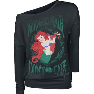 Ariel - Malá mořská víla Mermaid Hair dívcí triko s dlouhými rukávy černá