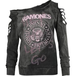 Ramones Pink Logo Dámská mikina černá