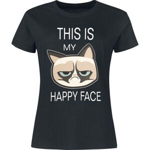 Grumpy Cat This Is My Happy Face Dámské tričko černá
