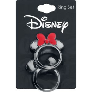 Mickey & Minnie Mouse Micky und Minnie prsten černá