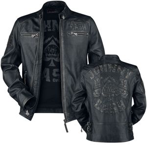 Johnny Cash EMP Signature Collection kožená bunda černá