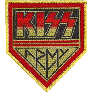 Kiss Army nášivka cerná/cervená/žlutá
