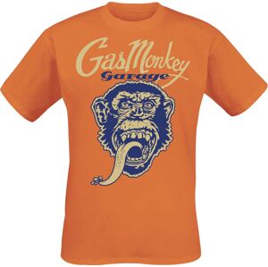 Gas Monkey Garage Monkey Head Tričko oranžová