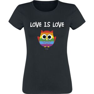 Tierisch Rainbow - Love Is Love Dámské tričko černá