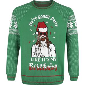 Ugly Christmas Sweater We're Gonna Party Like It's My Birthday Pletený svetr vícebarevný