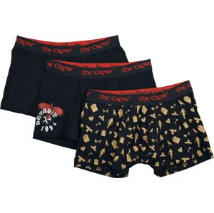 Gothicana by EMP Gothicana X The Crow 3-Pack Boxershorts Boxerky černá