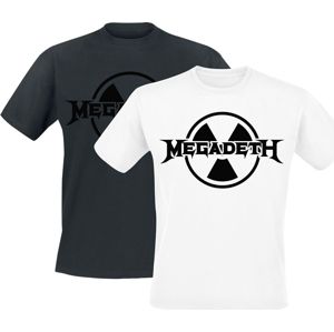 Megadeth Nuclear Symbol - Doppelpack tricko cerná/bílá