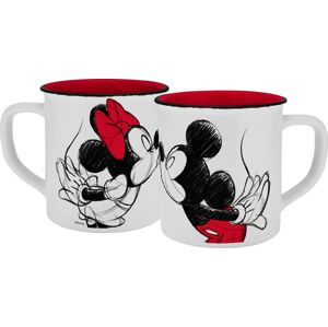 Mickey & Minnie Mouse Kiss Sketch Hrnek vícebarevný