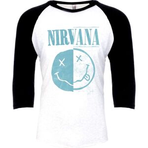 Nirvana Two Faced Tričko s dlouhým rukávem bílá/cerná