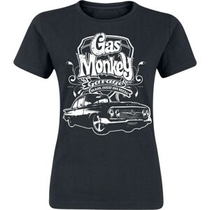 Gas Monkey Garage Logo And Car Dámské tričko černá