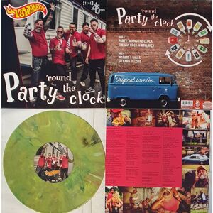 V8 Wankers Party 'round the clock 10 inch-EP mramorovaná