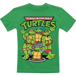 Teenage Mutant Ninja Turtles Kids - Group detské tricko zelená