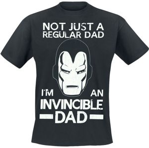Iron Man Not Regular Dad tricko černá