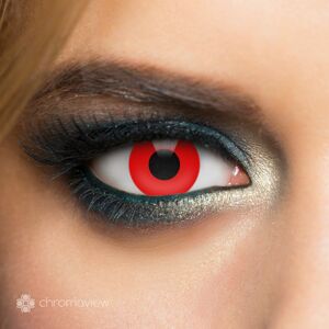 Chromaview Red Vampire Kontaktní čočky červená