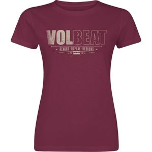 Volbeat Distressed Logo Dámské tričko burgundská červeň