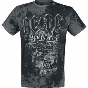 AC/DC Back in Black Tričko šedá/cerná