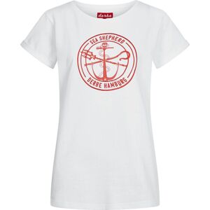 Sea Shepherd x Derbe Barbe Mono Gots Dámské tričko bílá/oranžová