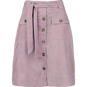 QED London Babycord Button Front Skirt Sukně světle růžová
