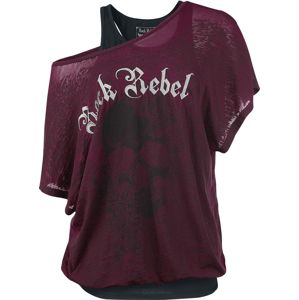 Rock Rebel by EMP When The Heart Rules The Mind Dámské tričko cervená/cerná