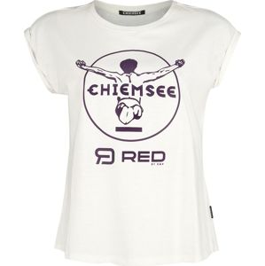 RED by EMP Biele tricko RED X CHIEMSEE s potlacou Dámské tričko bílá