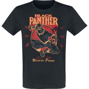 Avengers Black Panther - Warrior Prince Tričko černá