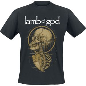 Lamb Of God Static Skull Tričko černá