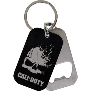 Call Of Duty Dog Tag Klíčenka cerná/stríbrná