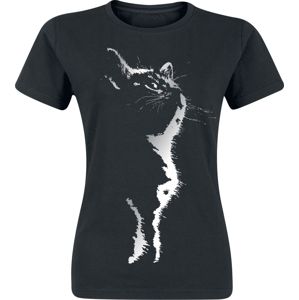 Tierisch Cat Silhouette Dámské tričko černá