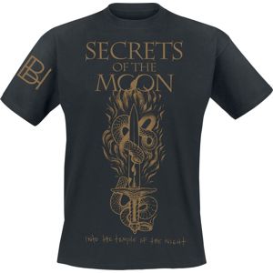 Secrets Of The Moon Into The Temple Of The Night Tričko černá