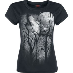 Spiral Forest Wolf Dámské tričko černá