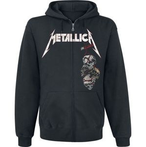 Metallica Death Reaper mikina s kapucí na zip černá