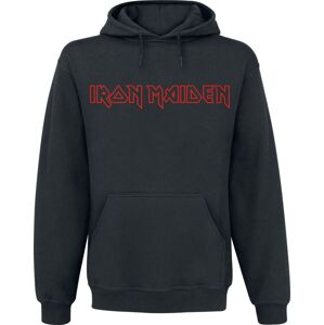 Iron Maiden Revised Logo Mikina s kapucí černá