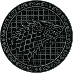 Game Of Thrones House Stark Odznak stríbrná