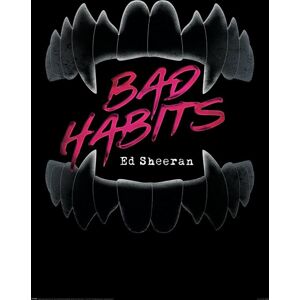 Ed Sheeran Bad Habits plakát bílá/cerná