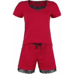 Vive Maria Krátké pyžamo Lipstick Girl pyžama cervená/cerná