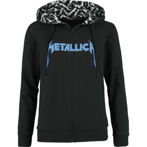 Metallica EMP Signature Collection Dámská mikina s kapucí na zip cerná/šedá
