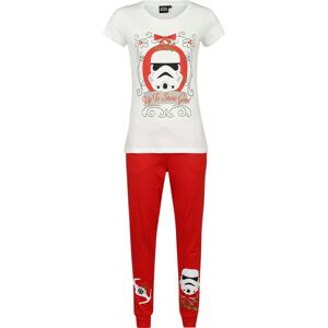 Star Wars X-Mas Trooper pyžama bílá/cervená