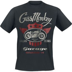 Gas Monkey Garage Muscle Motor Tričko černá