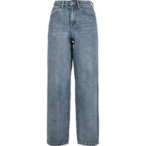 Urban Classics Dámské široké denimové kalhoty ve stylu 90.-tých let s vysokým pasem Dámské džíny modrá