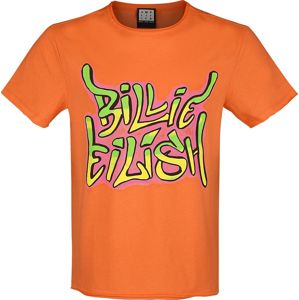 Eilish, Billie Amplified Collection - Graffiti Tag Tričko oranžová